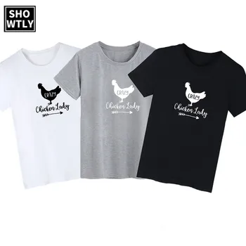 Showtly Funny Crazy Chicken Lady Shirt Women Round Neck Casual Cotton Tops Christmas Gift
Showtly Funny Crazy Chicken Lady Shirt Women Round Neck Casual Cotton Tops Christmas Gift