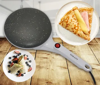 SOKANY Electric Crepe Maker 650W Pizza Pancake Machine Non-Stick Griddle Baking Pan Cake Machine Kitchen Cooking Tools
SOKANY Electric Crepe Maker 650W Pizza Pancake Machine Non-Stick Griddle Baking Pan Cake Machine Kitchen Cooking Tools