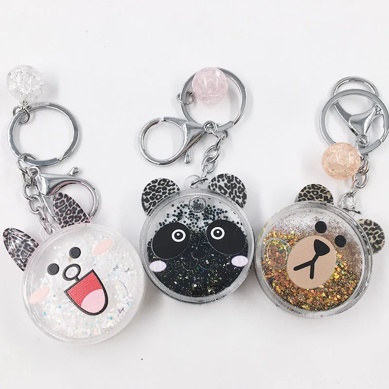 Liquid Three-dimensional animal Round Keychain Creative Moving Key Ring Car Key Pendant Birthday Gift Delicate New keychain
Liquid Three-dimensional animal Round Keychain Creative Moving Key Ring Car Key Pendant Birthday Gift Delicate New keychain
