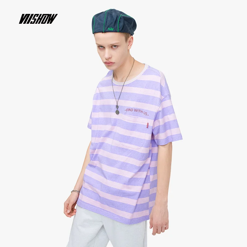 VIISHOW 2019 summer new short-sleeved cottonT-shirt Men's striped shirt round neck cool casual breathable tees male TD1363192
VIISHOW 2019 summer new short-sleeved cottonT-shirt Men's striped shirt round neck cool casual breathable tees male TD1363192