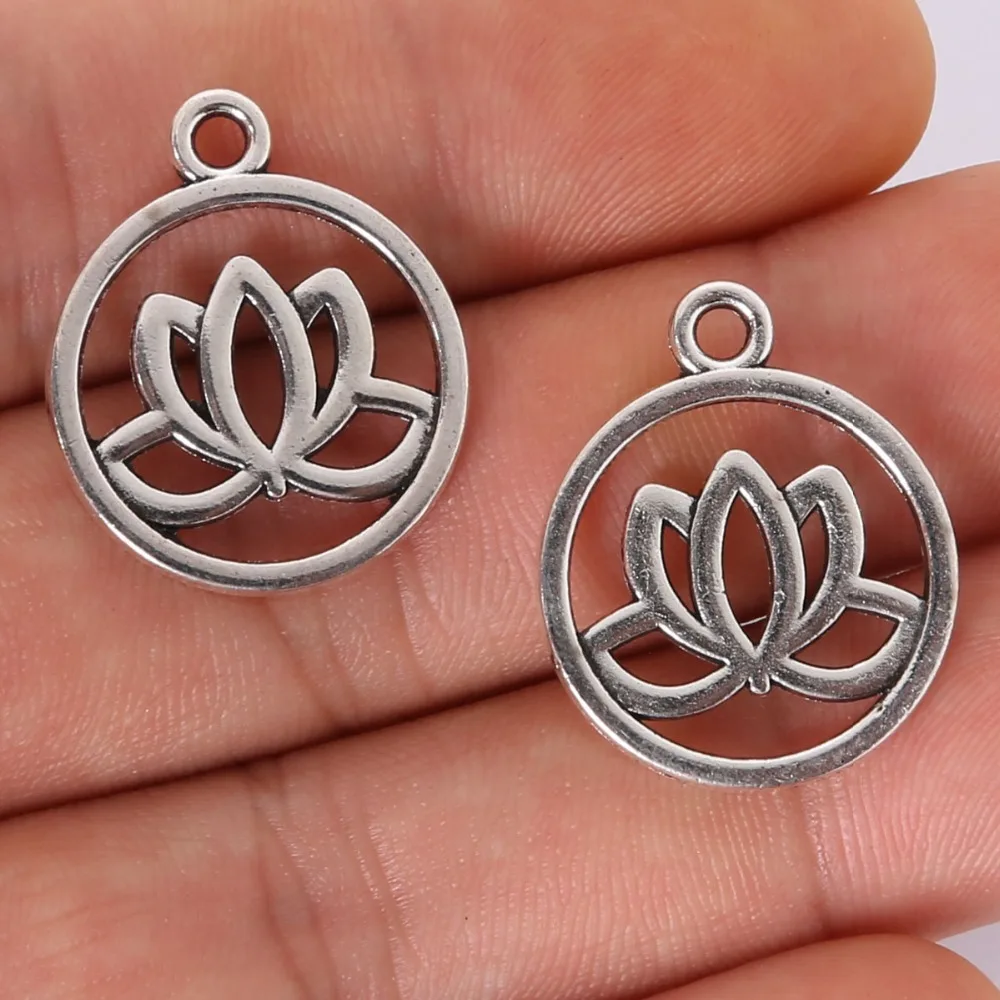 New Arrivals 6pcs 24x20mm antique silver plated Alloy Flower charms Pendant Jewelry Findings
New Arrivals 6pcs 24x20mm antique silver plated Alloy Flower charms Pendant Jewelry Findings