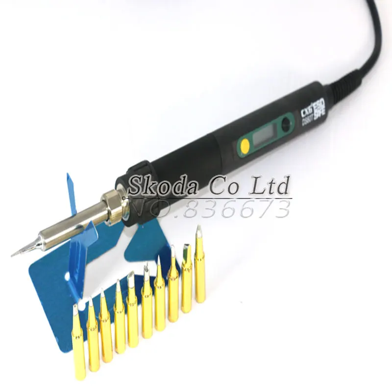 EU Plug high quality CXG Adjustable constant temperature Rapid warming DS60T soldering iron+10pcs golden iron tips
EU Plug high quality CXG Adjustable constant temperature Rapid warming DS60T soldering iron+10pcs golden iron tips