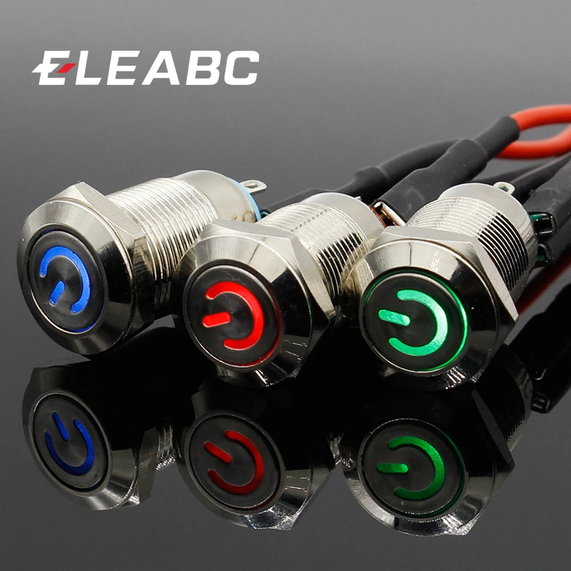 1PC 12MM with LED 12V 24V 220V Metal Button Switch locking push button Self locking waterproof illuminated
1PC 12MM with LED 12V 24V 220V Metal Button Switch locking push button Self locking waterproof illuminated
