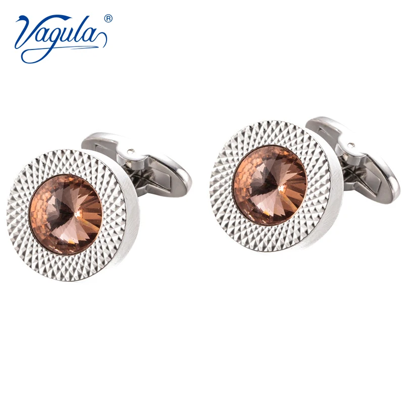 VAGULA Men Jewelry Cufflinks Luxury gift Party Wedding Suit Shirt Gemelos Button Pink Crystal Cuff links 673
VAGULA Men Jewelry Cufflinks Luxury gift Party Wedding Suit Shirt Gemelos Button Pink Crystal Cuff links 673