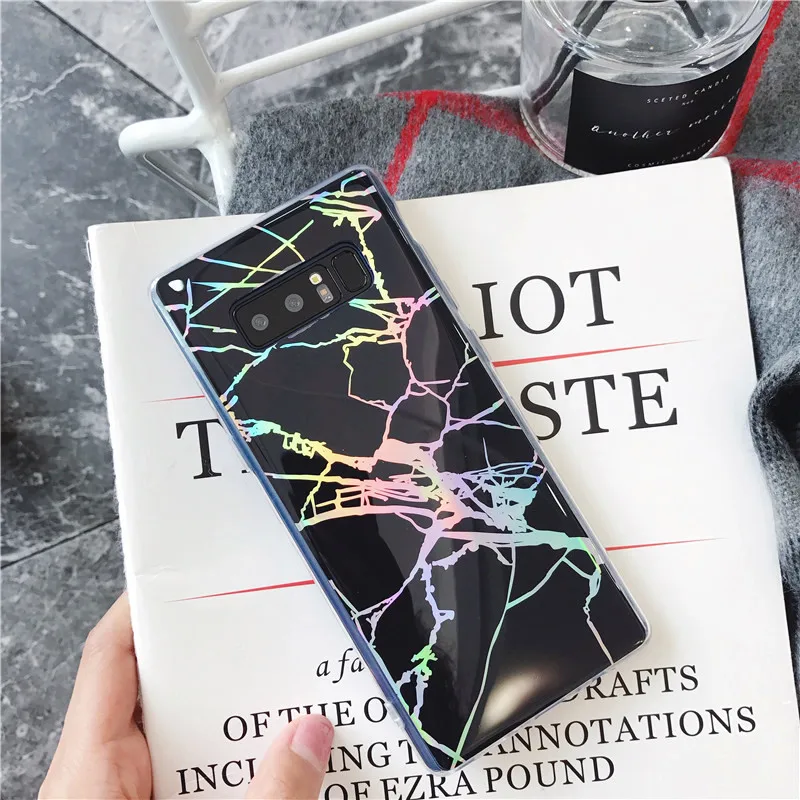 

For Samsung Galaxy Note 8 Case Colorful Marble Patterned Soft TPU Case S9 S9 Plus S8 Plus S8 S7 Edge S7 Shock Proof Back Cover