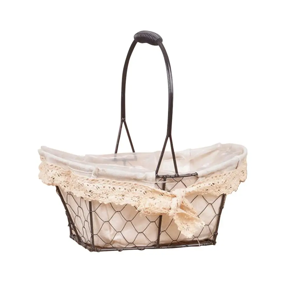 European Vintage Iron Wire Mesh Basket Succulent Dried Flower Flower Pot Green Plant Hand-held Flower Basket
European Vintage Iron Wire Mesh Basket Succulent Dried Flower Flower Pot Green Plant Hand-held Flower Basket