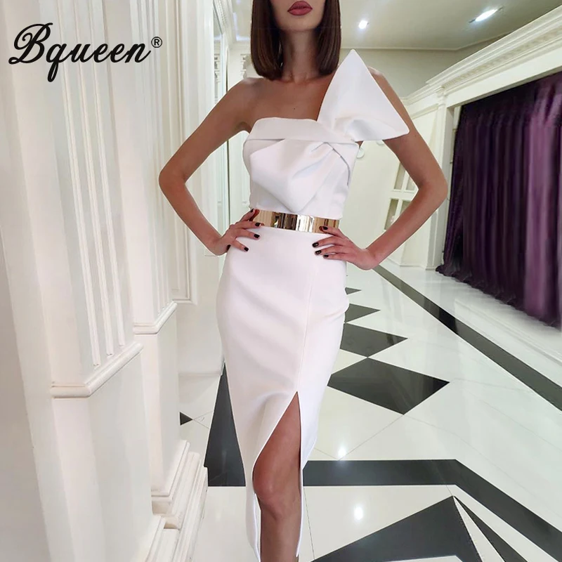 Bqueen 2019 New Women Bodycon Dress Off Shoulder Bow Cut Out Split Sexy Party Knee Length With Belt Fashion Dress
Bqueen 2019 New Women Bodycon Dress Off Shoulder Bow Cut Out Split Sexy Party Knee Length With Belt Fashion Dress