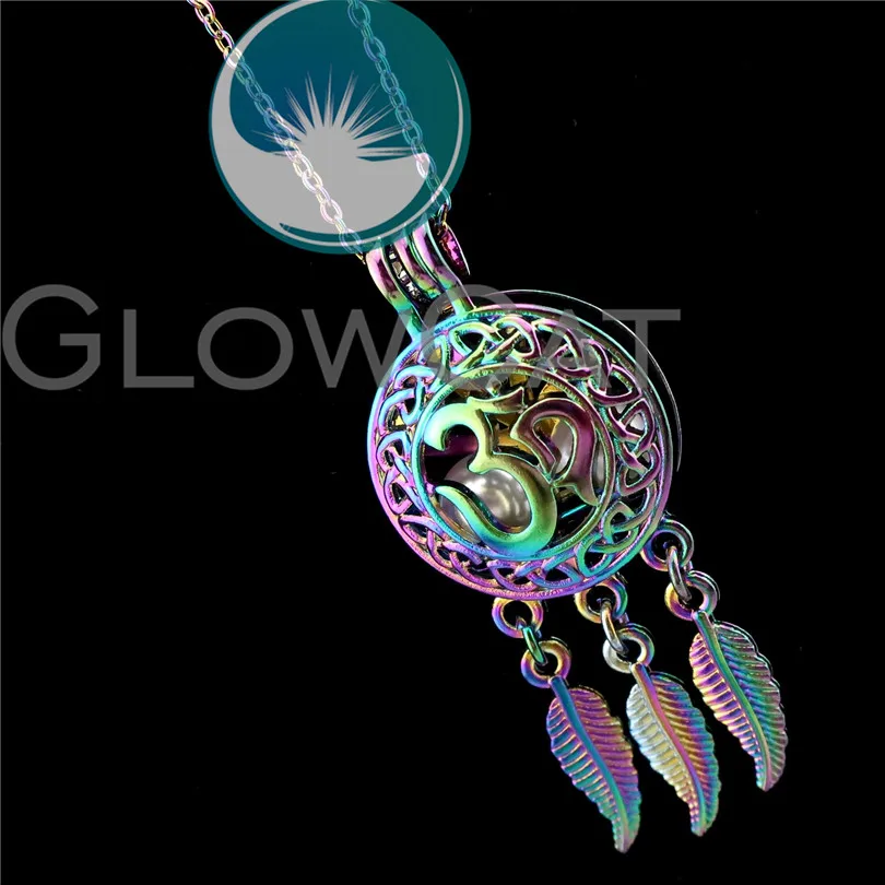 R-C704 Rainbow Color Yoga OM Dreamcatcher Beads Cage Pendant Perfume Diffuser Aromatherapy Pearl Cage Locket Necklace
R-C704 Rainbow Color Yoga OM Dreamcatcher Beads Cage Pendant Perfume Diffuser Aromatherapy Pearl Cage Locket Necklace