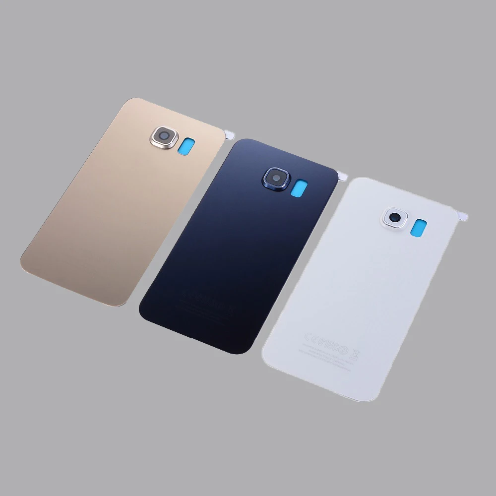 Стеклянная Дверь для Samsung Galaxy S6 G920F edge plus G925F G928F задний корпус стеклянная крышка