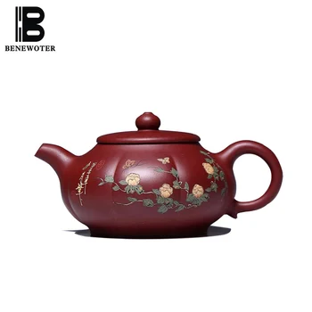 290ml Yixing Natural Clear Water Mud Zisha Pot Hand Painted Flower Pattern Teapot Kung Fu Tea Set Tieguanyin Drinkware Crafts
290ml Yixing Natural Clear Water Mud Zisha Pot Hand Painted Flower Pattern Teapot Kung Fu Tea Set Tieguanyin Drinkware Crafts