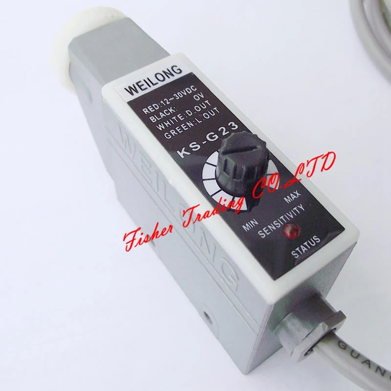 weilong color following sensor KS-G22 KS-G23 for packing machines,10~30VDC photoelectric switch with Green LED light-spot
weilong color following sensor KS-G22 KS-G23 for packing machines,10~30VDC photoelectric switch with Green LED light-spot