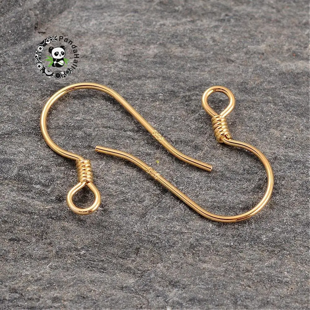Plated 925 sterling silver jewelry findings Earring Hooks, 14mm, Hole: 1.5mm; Pin: 0.5mm
Plated 925 sterling silver jewelry findings Earring Hooks, 14mm, Hole: 1.5mm; Pin: 0.5mm