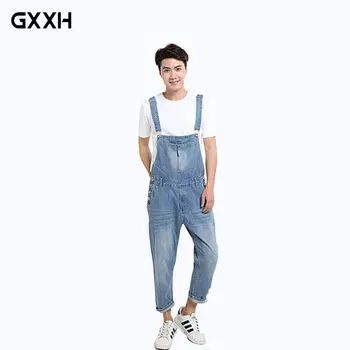 2019 New Cowboy Bib Male Korean version of the Suspenders pants Large size Loose Casual Denim pants Men's Casual Overalls 5XL
2019 New Cowboy Bib Male Korean version of the Suspenders pants Large size Loose Casual Denim pants Men's Casual Overalls 5XL