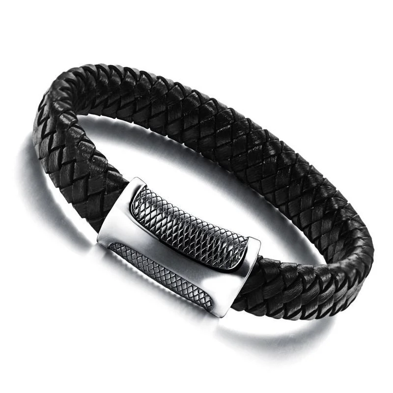 LIVVY2017 high quality stainless steel jewelry fashion classic leather bracelet men cool new fashion leisure men Bracelet AS151
LIVVY2017 high quality stainless steel jewelry fashion classic leather bracelet men cool new fashion leisure men Bracelet AS151