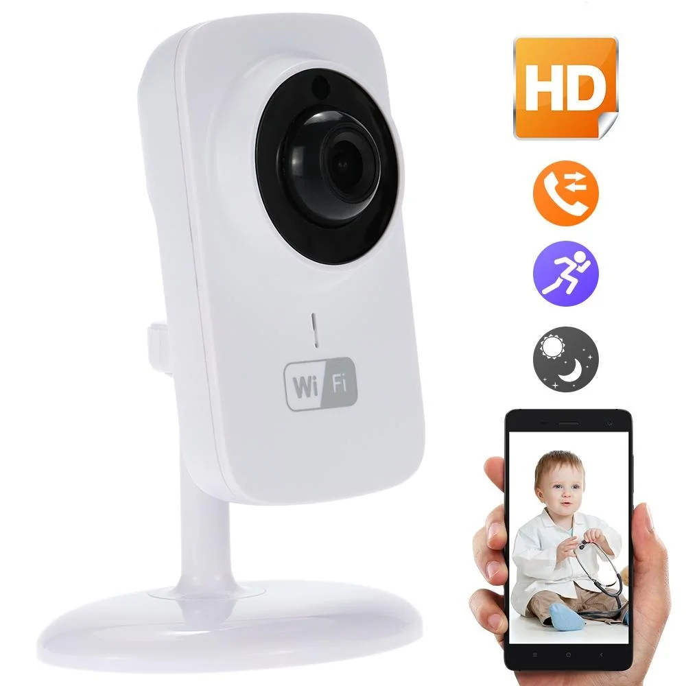 HD 720P Mini Wifi IP Camera Home Protection Wireless Baby Monitor 1.0MP CCTV Camera Security iPhone Android P2P Remote Cam
HD 720P Mini Wifi IP Camera Home Protection Wireless Baby Monitor 1.0MP CCTV Camera Security iPhone Android P2P Remote Cam