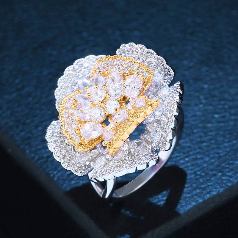 Big Crystal Flower Adjustable Rings for Girl CZ Cubic Zirconia Luxury Brand Silver Rings for Women Gift Wedding Jewelry jza12
Big Crystal Flower Adjustable Rings for Girl CZ Cubic Zirconia Luxury Brand Silver Rings for Women Gift Wedding Jewelry jza12