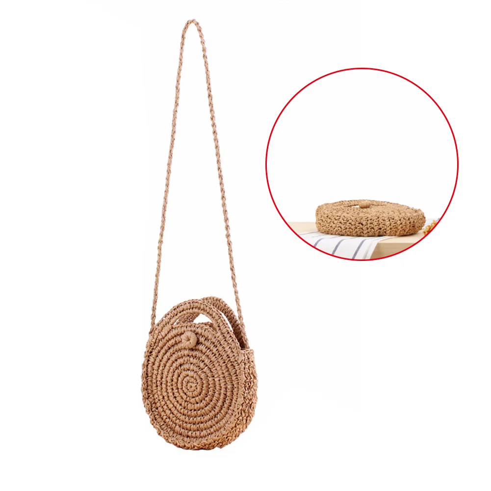 Round Straw Beach Bag Summer Mini Vintage Handmade Crossbody Bag Girls Circle Rattan Bags New
Round Straw Beach Bag Summer Mini Vintage Handmade Crossbody Bag Girls Circle Rattan Bags New