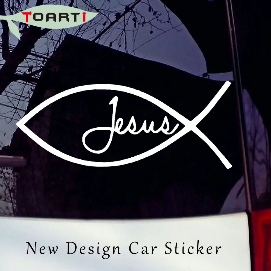 Jesus Fish Vinyl Decal Car Styling Sticker Religious Symbol Waterproof PVC Window Stickers New Design Funny Car Accessories
Jesus Fish Vinyl Decal Car Styling Sticker Religious Symbol Waterproof PVC Window Stickers New Design Funny Car Accessories