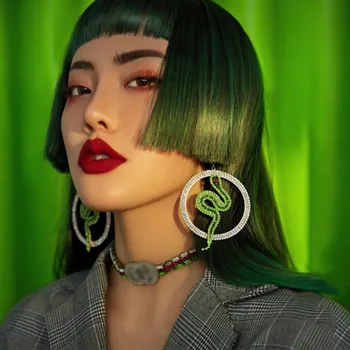 Queen Lotus 2019 New Punk Snake Earrings Women Drop Earrings AAA Zircon Jewelry Fashion Jewelry silver 925 pin
Queen Lotus 2019 New Punk Snake Earrings Women Drop Earrings AAA Zircon Jewelry Fashion Jewelry silver 925 pin
