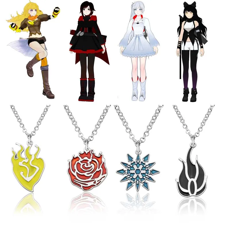RWBY Pendant Cosplay Props Yang Xiao Long Necklace Ruby Rose Weiss Schnee Blake Belladonna Women Halloween Gifts
RWBY Pendant Cosplay Props Yang Xiao Long Necklace Ruby Rose Weiss Schnee Blake Belladonna Women Halloween Gifts
