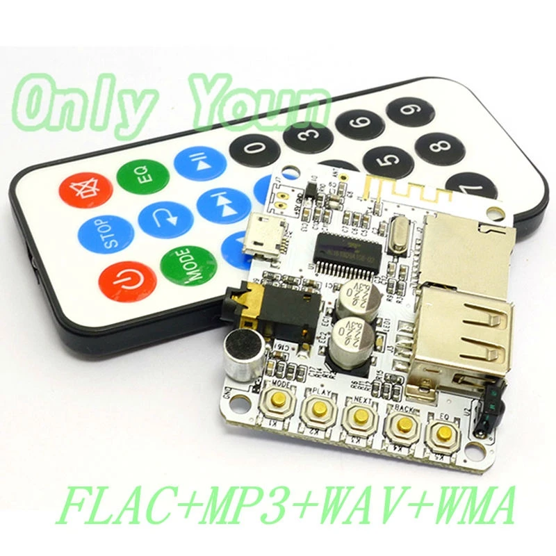 Aipinchun 5V Bluetooth Stereo Audio Receiver Module FLAC WAV MP3 WMA Decoder Board Wireless Hands Free Earphone Speaker TF FM
Aipinchun 5V Bluetooth Stereo Audio Receiver Module FLAC WAV MP3 WMA Decoder Board Wireless Hands Free Earphone Speaker TF FM