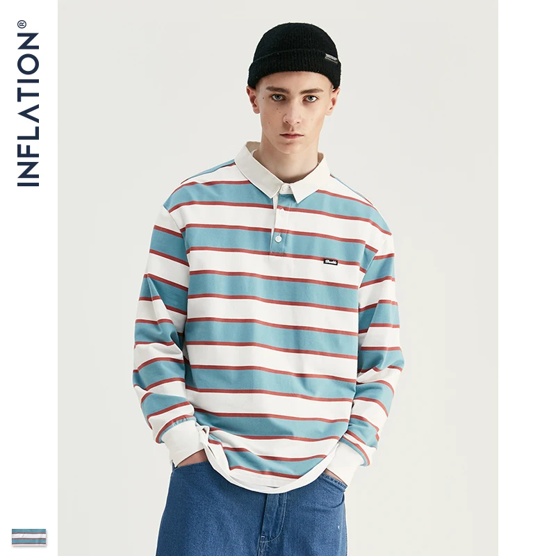 INFLATION 2019 Men Striped Long Sleeve Tshirt Men Street Wear T-shirt O-neck Casual Loose Style T-shirt Autumn Top Tees 91502W
INFLATION 2019 Men Striped Long Sleeve Tshirt Men Street Wear T-shirt O-neck Casual Loose Style T-shirt Autumn Top Tees 91502W