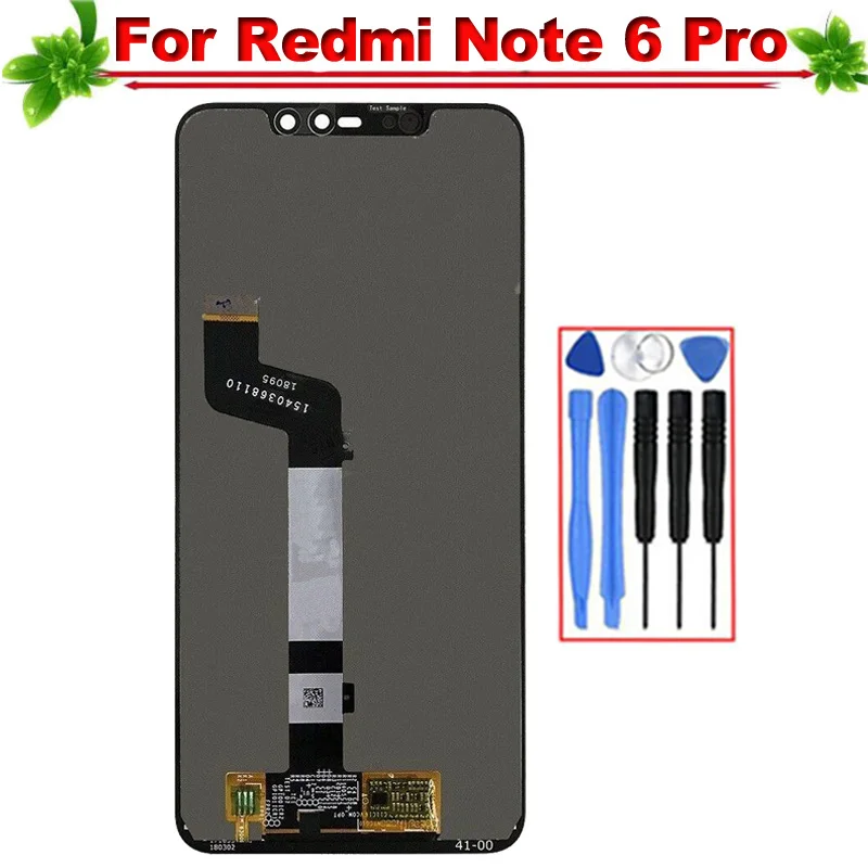6.26" for Xiaomi Redmi Note 6 Pro LCD Display Touch Screen Digitizer Assemblyx for Xiaomi Redmi Note 6 pro Display Replacement
6.26" for Xiaomi Redmi Note 6 Pro LCD Display Touch Screen Digitizer Assemblyx for Xiaomi Redmi Note 6 pro Display Replacement