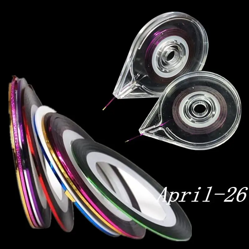 New 2Pcs Rolls Striping Tape Line Nail Art Tips Decoration Design DIY Sticker Care + Case Box Holder Tools Manicure Cosmetic PRO
New 2Pcs Rolls Striping Tape Line Nail Art Tips Decoration Design DIY Sticker Care + Case Box Holder Tools Manicure Cosmetic PRO