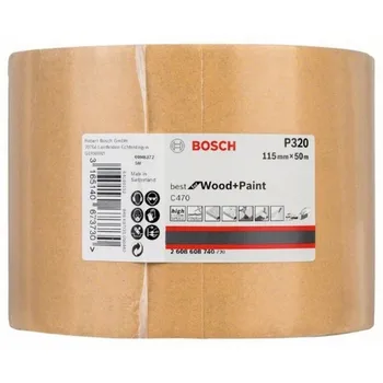 BOSCH 2608608740 Roll paper Wood + painting C470 115mm x 50 m G320
BOSCH 2608608740 Roll paper Wood + painting C470 115mm x 50 m G320