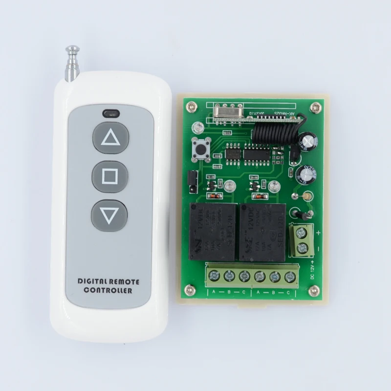 AC DC Motor Remote Switch Controller 12V Motor Forwards Reverse Up Down Wall Transmitter Manual Button Limit Switch
AC DC Motor Remote Switch Controller 12V Motor Forwards Reverse Up Down Wall Transmitter Manual Button Limit Switch