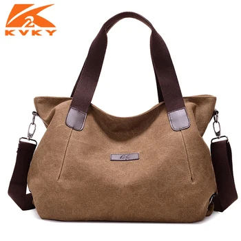 KVKY Large Capacity Women's Canvas Handbag Casual Canvas Shoulder Bags Vintage Crossbody Messenger Bags Female Tote Bags Trapeze
KVKY Large Capacity Women's Canvas Handbag Casual Canvas Shoulder Bags Vintage Crossbody Messenger Bags Female Tote Bags Trapeze