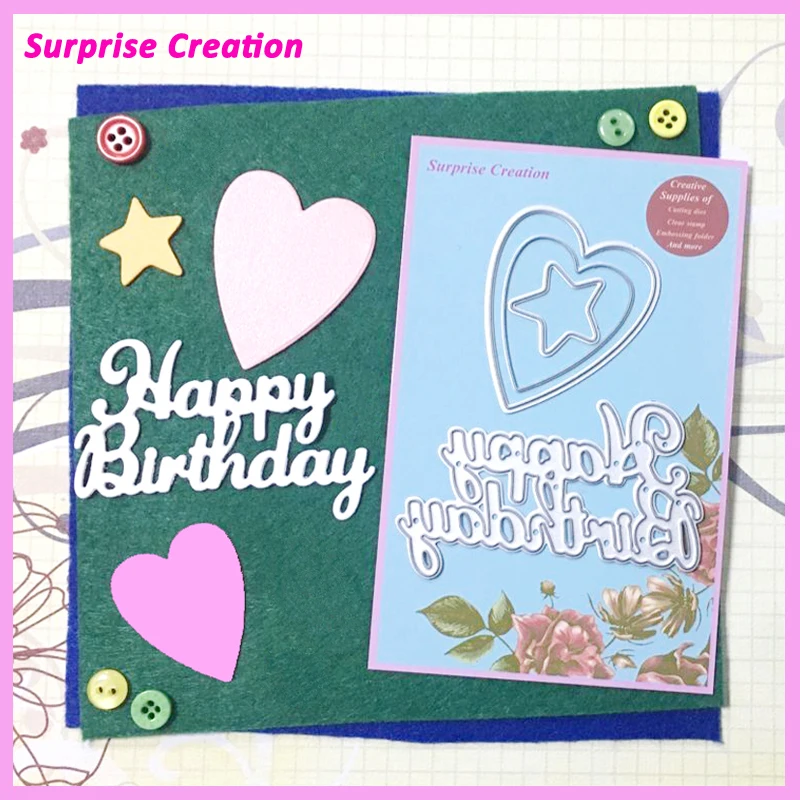 Surprise Creation Cutting dies Happy Birthday Sentiment Text dies Scrapbook Craft Dies DIY Stencil
Surprise Creation Cutting dies Happy Birthday Sentiment Text dies Scrapbook Craft Dies DIY Stencil