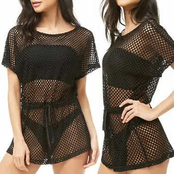 Hirigin Sexy Fishnet Women Beach Dress Bandage Women Bikini Cover Up 2019 Swimwear Women Bathing Suit Plus Size Slim Waist Belt
Hirigin Sexy Fishnet Women Beach Dress Bandage Women Bikini Cover Up 2019 Swimwear Women Bathing Suit Plus Size Slim Waist Belt