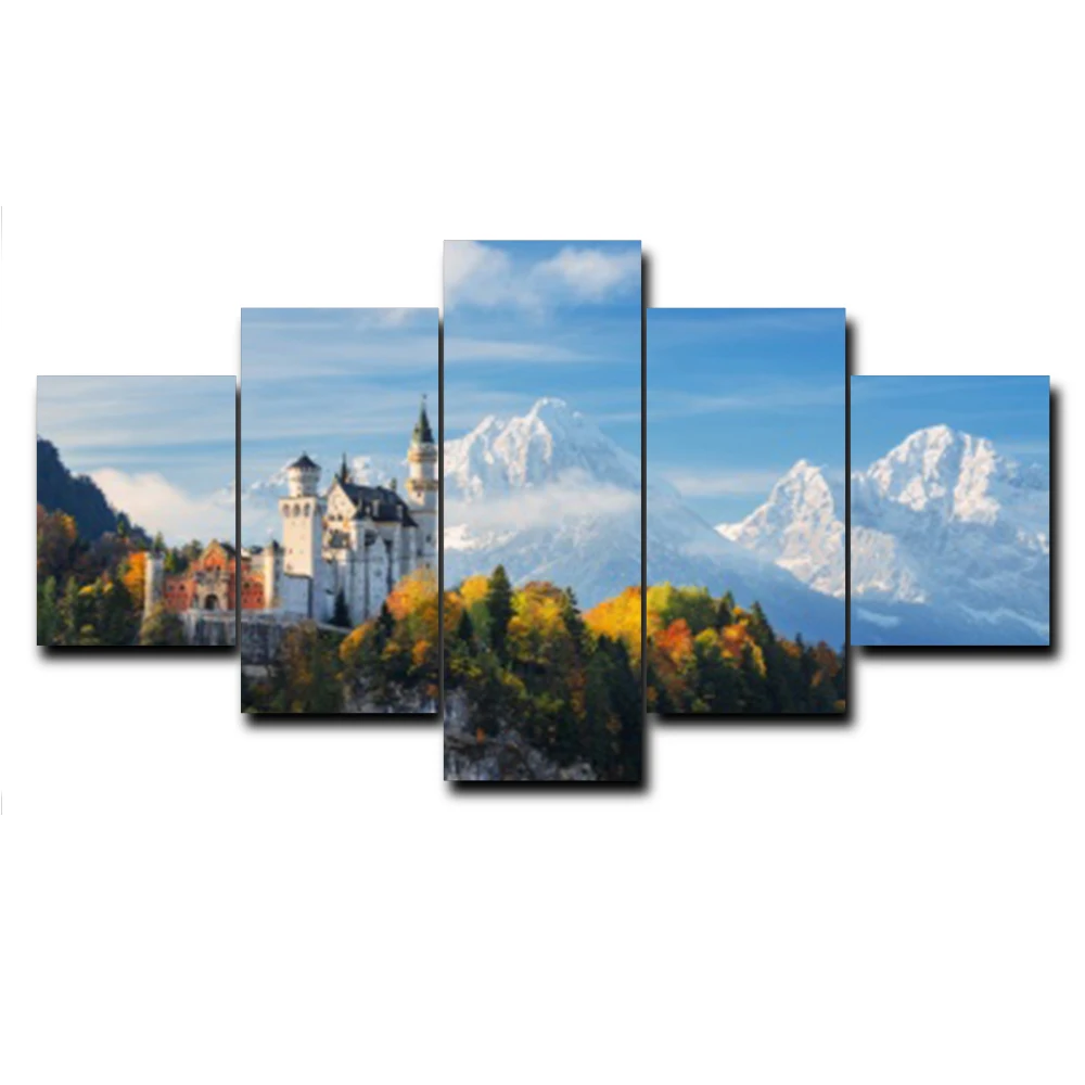 5 Panel Modern Outside Posters and Prints Castel Vintage Wall Art Canvas Painting Living Room Wedding Home Decor No Frame
5 Panel Modern Outside Posters and Prints Castel Vintage Wall Art Canvas Painting Living Room Wedding Home Decor No Frame