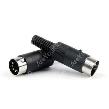 Areyourshop 6 Pcs Din Male Plug Cable Connector 5 Pin With Plastic Handle Adapter
Areyourshop 6 Pcs Din Male Plug Cable Connector 5 Pin With Plastic Handle Adapter