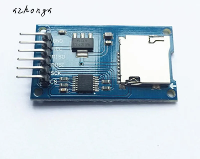 SD card module TF card reads and writes circuit board SPI interface with level conversion chip
SD card module TF card reads and writes circuit board SPI interface with level conversion chip