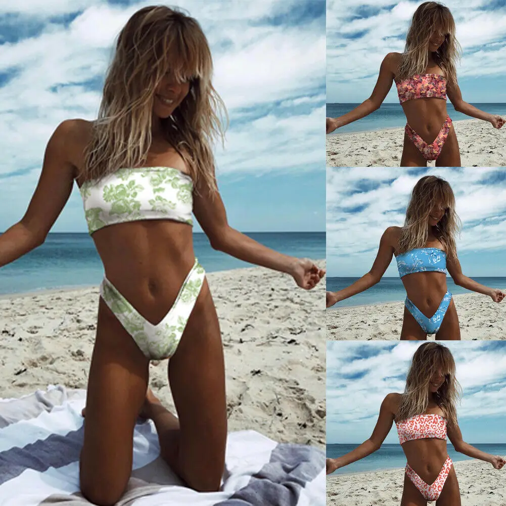 Women Swimsuits Bikini Set Swimwear Push-Up Padded Bandage Print Bra Swimsuit separate Swimsuits Femal Bikinis Bathing Suits
Women Swimsuits Bikini Set Swimwear Push-Up Padded Bandage Print Bra Swimsuit separate Swimsuits Femal Bikinis Bathing Suits