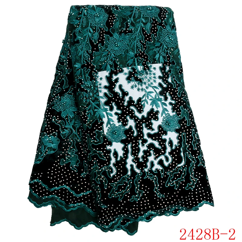 The Latest Embroidery Bridal African French Sequin Latest Velvet Nigerian Lace Fabric Lot QF2428B-2
The Latest Embroidery Bridal African French Sequin Latest Velvet Nigerian Lace Fabric Lot QF2428B-2