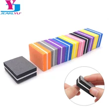 20 ピース/ロットミニスポンジ爪やすりカラフルなサンディングバッファ UV ジェルポセットブロック爪やすり両面 Nagel vijl ツール(China)