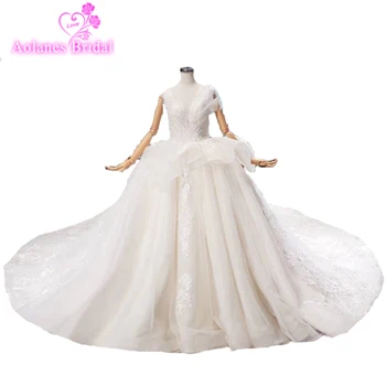 2019 Puffy Lace Up Back Lace Eppliqued Wuth Beading Crystal Bridal Ball Gown Wedding Dress Custom Made High Quality Wedding Gown
2019 Puffy Lace Up Back Lace Eppliqued Wuth Beading Crystal Bridal Ball Gown Wedding Dress Custom Made High Quality Wedding Gown