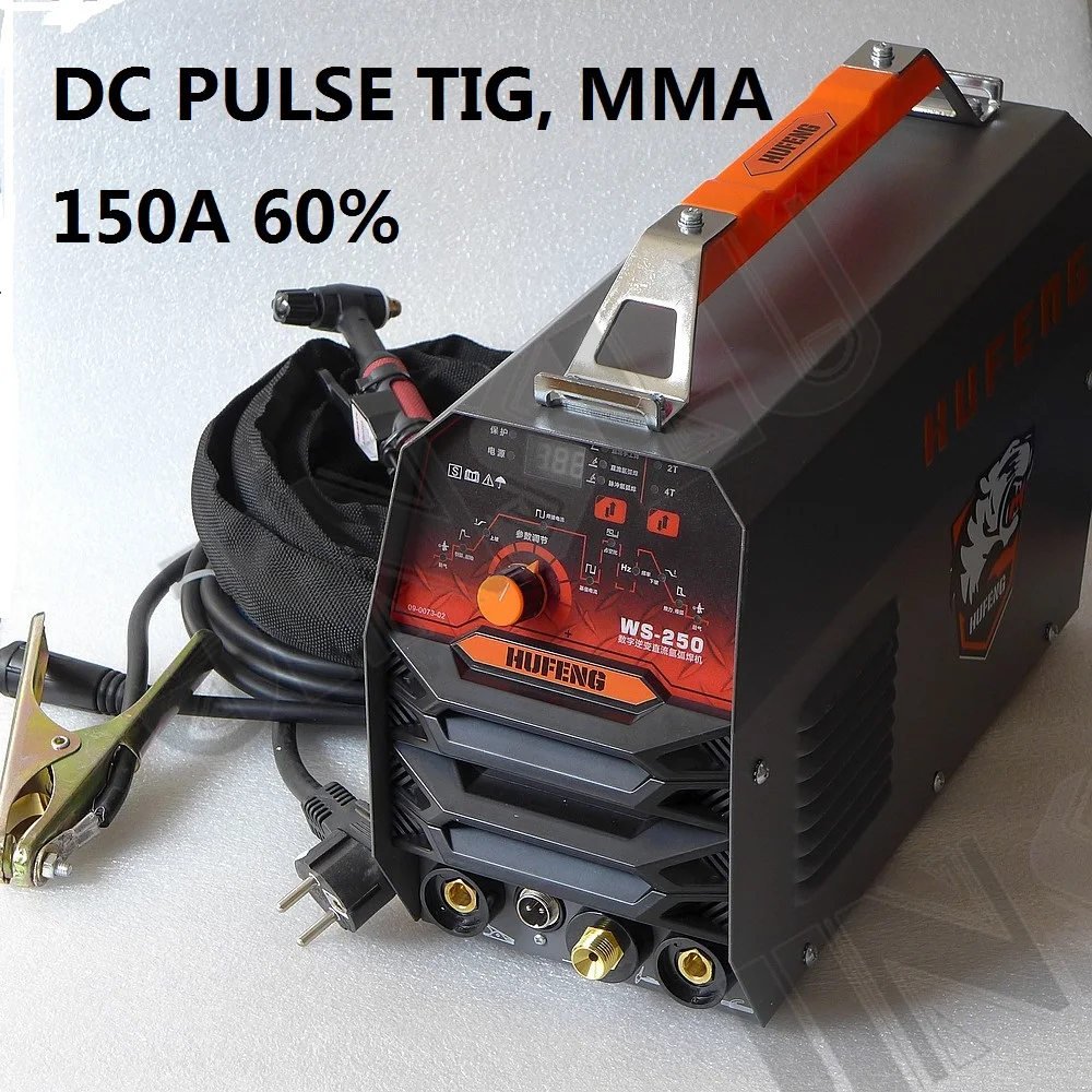 220V 60% Duty Cyle 150A DC Pulse TIG Welder Welding Machine MMA 220V TIG-200 TIG-200P WS-250 Chinese Panel
220V 60% Duty Cyle 150A DC Pulse TIG Welder Welding Machine MMA 220V TIG-200 TIG-200P WS-250 Chinese Panel
