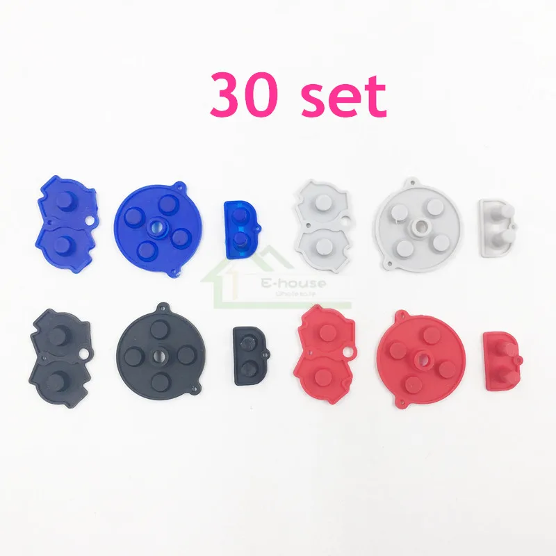 30 set for Gameboy Advance Conductive Rubber Pad Buttons A-B D-pad replacement for GBA Silicone pad Gamepad Repair
30 set for Gameboy Advance Conductive Rubber Pad Buttons A-B D-pad replacement for GBA Silicone pad Gamepad Repair