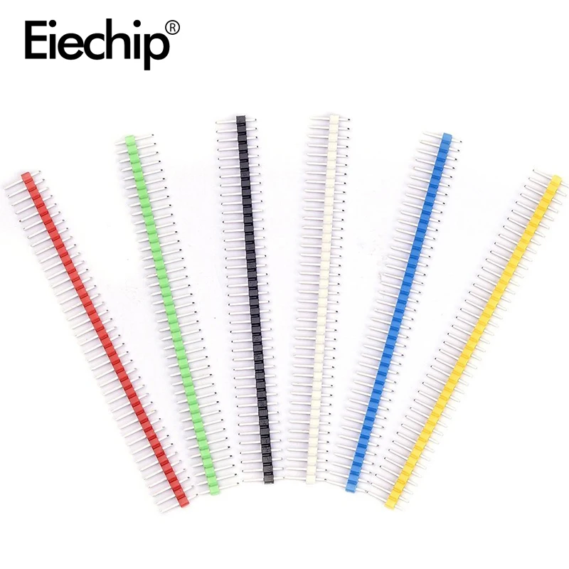 30pcs Pin Connector Male 2.54mm Pitch Pin Header Strip Single Row 40 pin Connector Kit for PCB board 6 Colors Each 5pcs
30pcs Pin Connector Male 2.54mm Pitch Pin Header Strip Single Row 40 pin Connector Kit for PCB board 6 Colors Each 5pcs