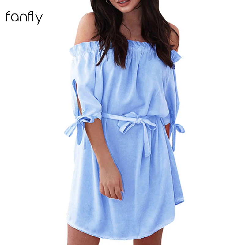 Bandage Dress Summer Slash Neck Short Sleeve Ruffles Casual Beach Dress Solid Dresses Woman Bohemian Mini Robe Sexy 2019 SJ3218F
Bandage Dress Summer Slash Neck Short Sleeve Ruffles Casual Beach Dress Solid Dresses Woman Bohemian Mini Robe Sexy 2019 SJ3218F