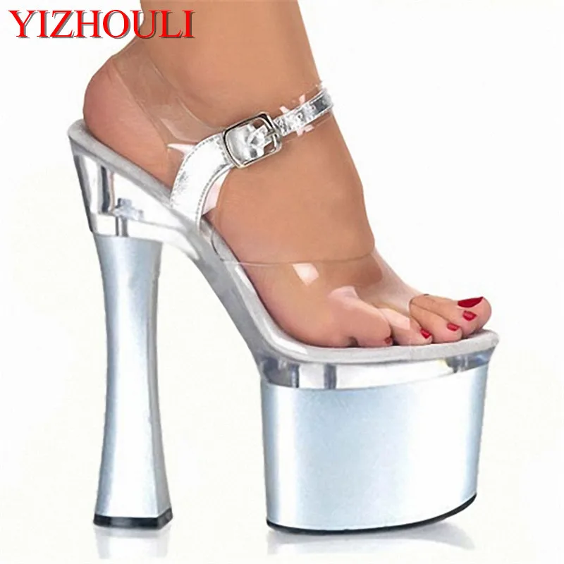 Fashionable Shining Women's 18CM High Heel Platforms Pole Dance / Performance / Star / Model Shoes Wedding Shoes
Fashionable Shining Women's 18CM High Heel Platforms Pole Dance / Performance / Star / Model Shoes Wedding Shoes