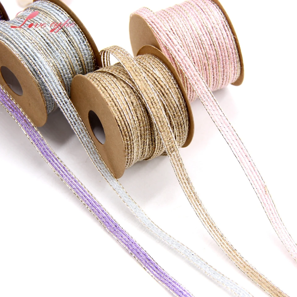 10M/Roll Gold Jute Ribbon Vintage Burlap Lace Trim Ribbon For Home Wedding Party Supplies DIY Decoration Handmade Crafts
10M/Roll Gold Jute Ribbon Vintage Burlap Lace Trim Ribbon For Home Wedding Party Supplies DIY Decoration Handmade Crafts