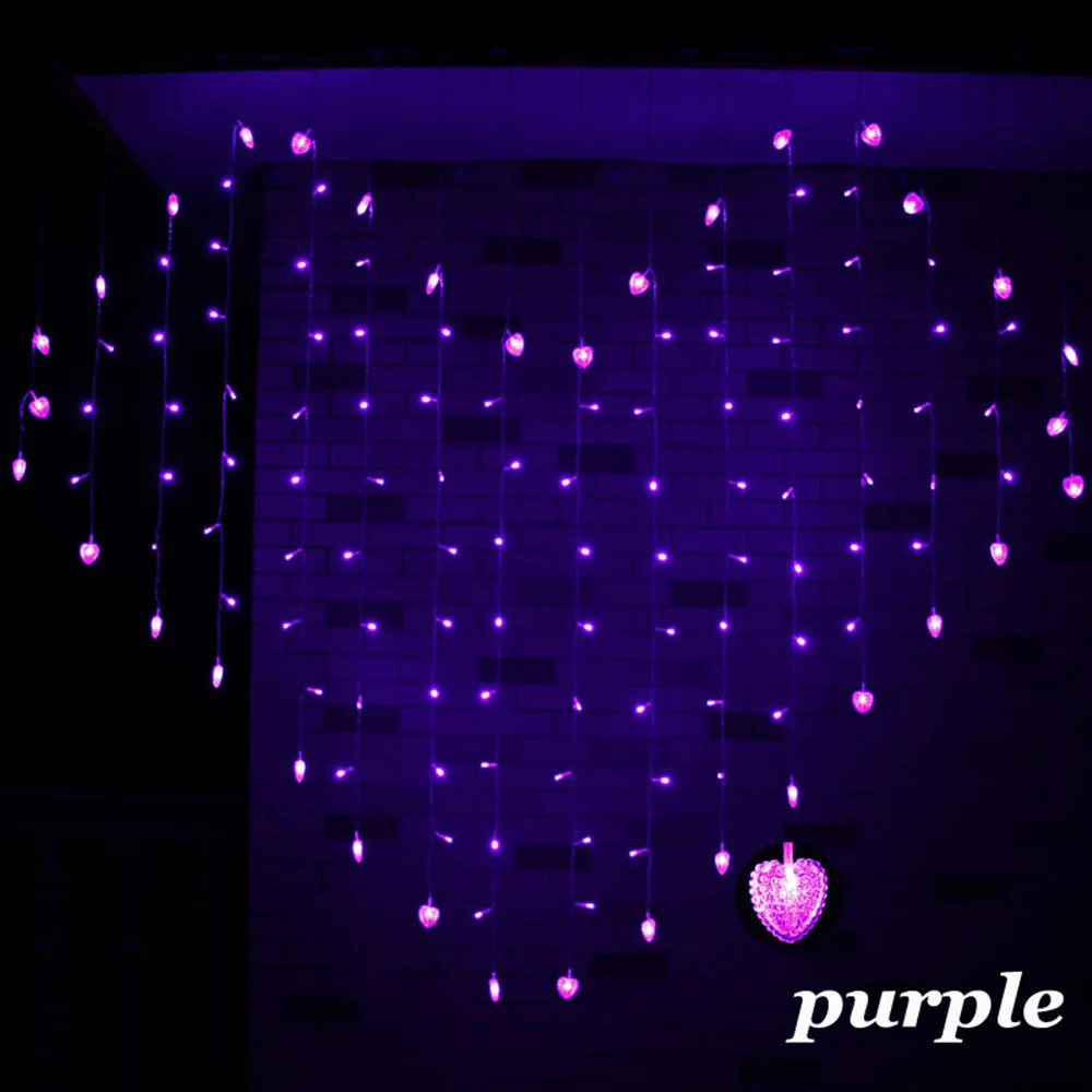 2x1.5M 128 LED Starry Heart Shape LED Christmas Fairy LED String Light Wedding Love Icicle Curtain Fairy Light Holiday Garland
2x1.5M 128 LED Starry Heart Shape LED Christmas Fairy LED String Light Wedding Love Icicle Curtain Fairy Light Holiday Garland