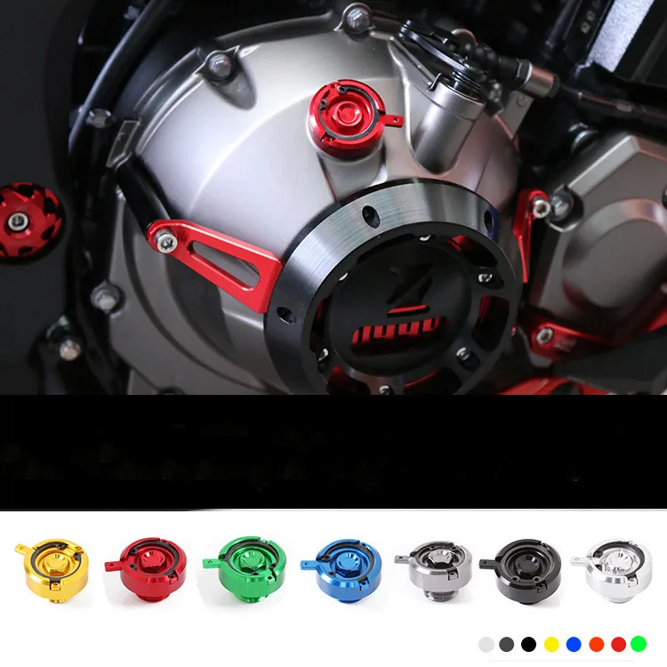 CNC Aluminum Universal Engine Oil Filler Screw Cover Cap Plug For YAMAHA MT07 FZ07 MT09 FZ 09 KAWASAKI Z1000/SX/Z800
CNC Aluminum Universal Engine Oil Filler Screw Cover Cap Plug For YAMAHA MT07 FZ07 MT09 FZ 09 KAWASAKI Z1000/SX/Z800