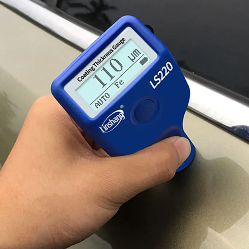 Paint Coating Thickness Tester 0-2000μm 0.1μm Fe NFe Probe Gauge LS220 for Auto Car
Paint Coating Thickness Tester 0-2000μm 0.1μm Fe NFe Probe Gauge LS220 for Auto Car
