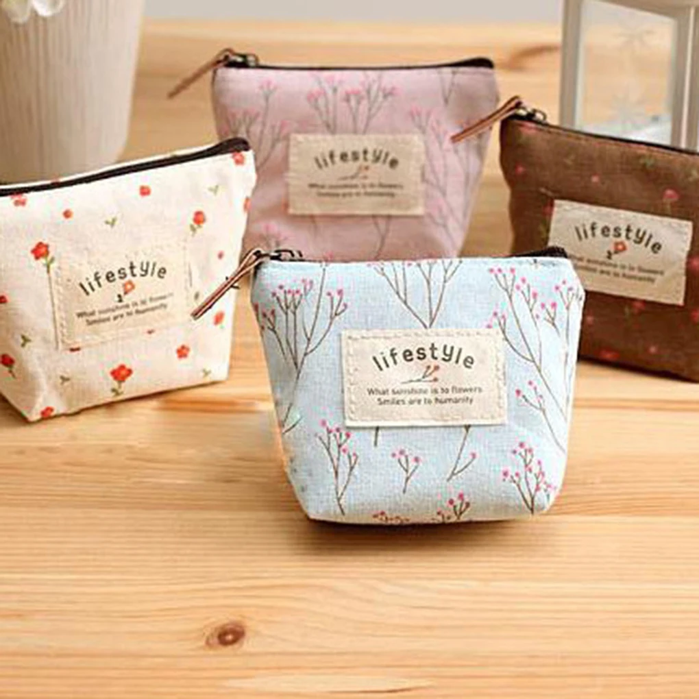 Women Kids Canvas Floral Zipper Coin Purse Pouch Small Wallet for Coins Lady Key Card Holder Case Bag
Women Kids Canvas Floral Zipper Coin Purse Pouch Small Wallet for Coins Lady Key Card Holder Case Bag